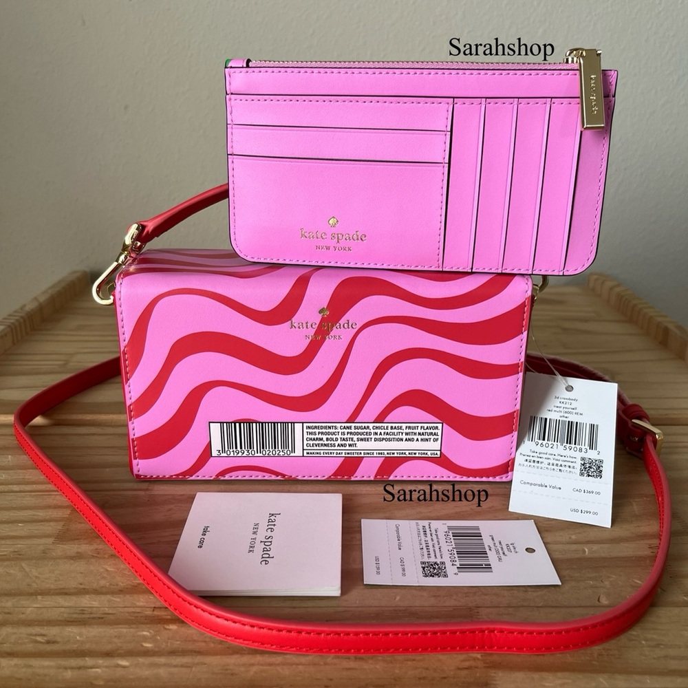 ♠️Kate Spade Bubble Gum 3D Crossbody Set